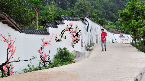梅州“文化墙”：一墙一风景 一画一主题