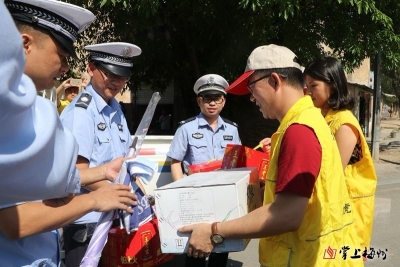 夏日送清凉！大埔多个单位和爱心企业慰问一线执勤民警