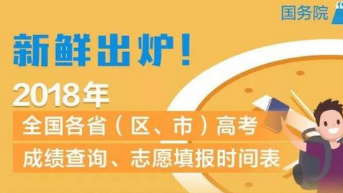 新鲜出炉！全国各地高考成绩查询、志愿填报时间表来了