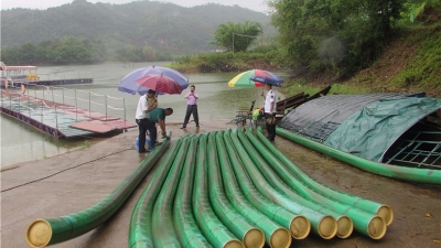 拆解！梅西水库这些载客竹排，原来是“三无船舶”…