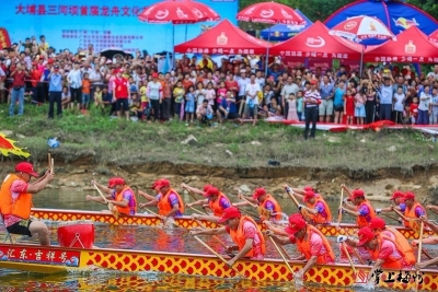 三江交汇 六龙争渡！大埔三河镇举办首届龙舟文化节