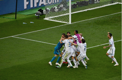 俄罗斯5:4点杀爆冷淘汰西班牙首进八强