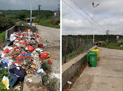 丰顺汤南新埔园村垃圾堆放点大改善 垃圾有了“安家”桶