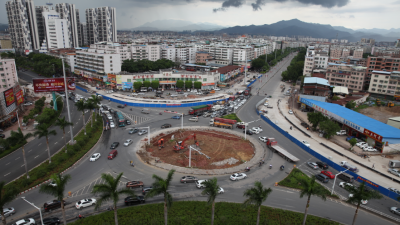 梅县锭子桥圆盘，终于改造得差不多了！来看看