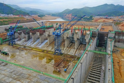 本报记者探访高陂水利工程：船闸今年10月具备通航条件