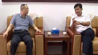 钟光灵会见广铁深圳工程建设指挥部指挥长陈洪波