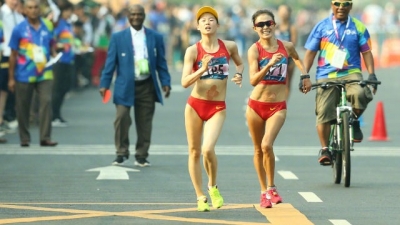 20公里竞走传喜讯！男子组获金、铜牌，女子组摘金夺银