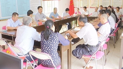 陈伟明参加蕉岭长潭镇百美村党支部专题组织生活会