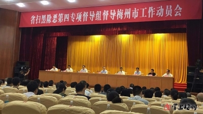 兴宁组织收看省扫黑除恶专项督导组督导梅州市工作动员电视电话会议