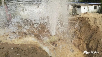 抓紧储水吧！工地施工挖断水管，大埔或全城停水