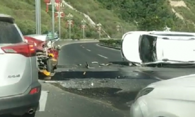 大埔小车追尾教练车“翻筋斗” ，求学员心理阴影面积...