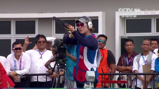 第11金！张鑫秋绝杀韩国选手夺亚运女子飞碟多向冠军