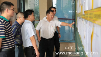 朱国城到梅江区三角镇上坪村调研软弱涣散村整顿工作