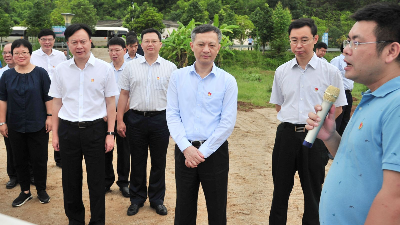 张硕辅温国辉率广州市党政代表团来梅考察对口帮扶工作
