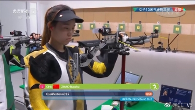 中国队第十金！赵若竹女子10米气步枪决赛夺冠