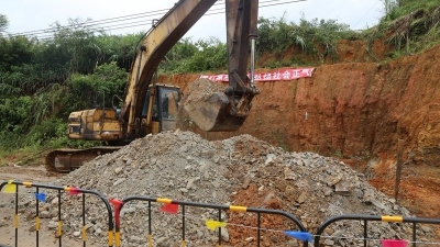 梅城罗乐大桥往东升工业园连接线动工啦！明年3月完工