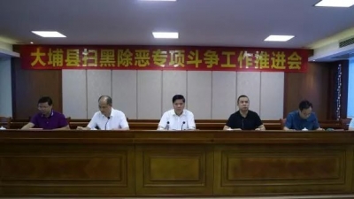 大埔县召开扫黑除恶专项斗争工作推进会