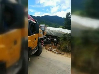 路况不熟一大货车遭殃，两次被困崎岖山路近20个小时！