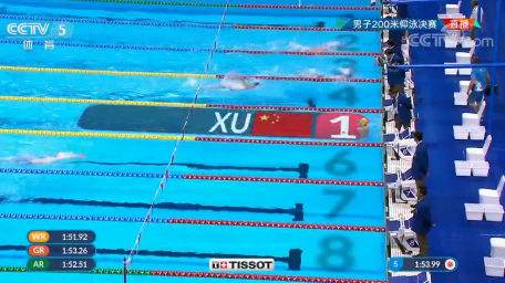 绝对实力！徐嘉余200米仰泳夺冠 拿下个人第四金