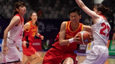 中国女篮再胜日本队挺进决赛