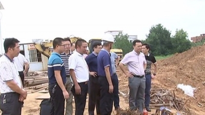 丘孝东调研兴宁市环境综合治理与修复项目推进工作
