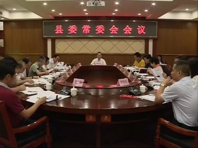 丰顺县委常委会召开会议传达学习上级有关会议和文件精神