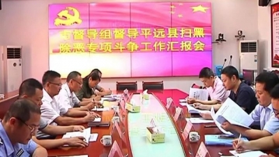 市扫黑除恶专项斗争督导组到平远督查指导工作