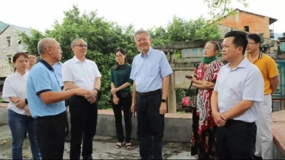 中山大学党委书记陈春声一行到大埔参观考察