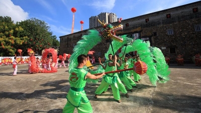 抢先看！花环龙、鲤鱼灯…首届“中国农民丰收节”大埔泰安楼分会场彩排