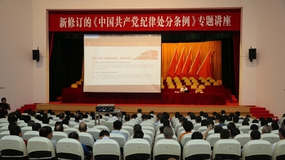 丰顺举办关于新修订《中国共产党纪律处分条例》专题讲座