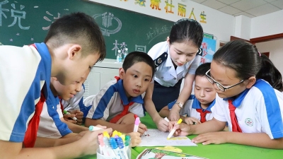 大埔县税务部门开展税法宣传进校园活动