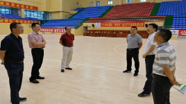 市体育局局长陈建新一行到蕉岭调研体育工作