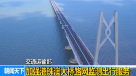 交通运输部：加强港珠澳大桥路网监测出行服务