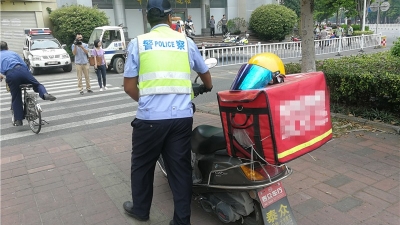 扣车34辆 行拘5人！梅州交警整治“外卖哥”交通违法行为