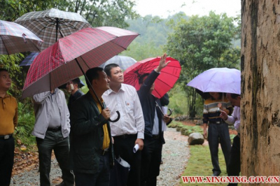 丘孝东到兴宁大坪镇调研古驿道项目建设等工作