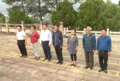 朱德元帅外孙刘敏、高崎夫妇到大埔参观考察