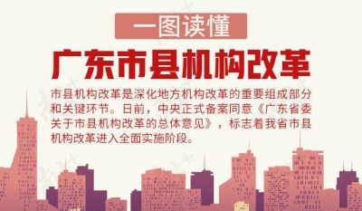 重磅！广东市县机构改革进入全面实施阶段，一图读懂改革要点