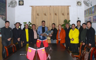 艺术大师走进寿乡蕉岭，为仓海诗廊赠送一批精品力作