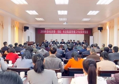蕉岭召开2018党委（党组）书记抓基层党建工作述职评议会
