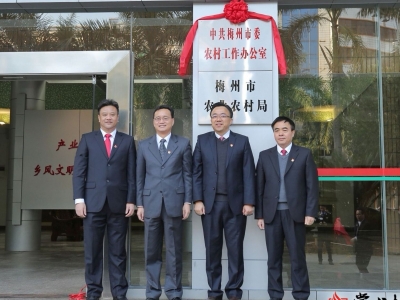 今天，梅州有6家政府工作部门揭牌，看看都有哪些…