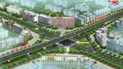 梅州V视丨堵车拜拜，梅城三角圆盘跨线桥桥下正式通车