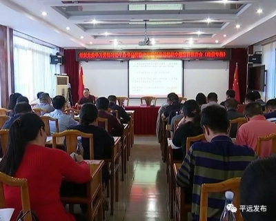 平远经贸系统党委学习贯彻习近平总书记视察广东重要讲话精神