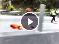 今天上午，汕梅高速一名施工人员作业时被撞身亡