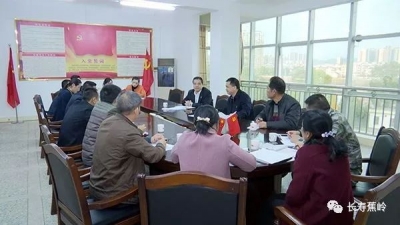 刘彩波到蕉岭长潭镇开展“送温暖”慰问并指导民主生活会