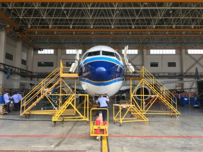 来了！粤东地区首条波音737NG飞机合作C检线顺利启动