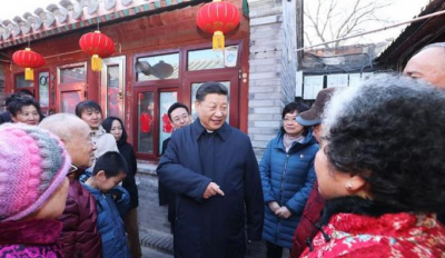 习近平春节前夕在北京看望慰问基层干部群众