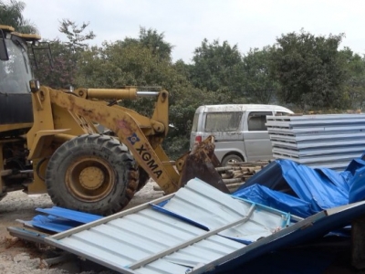 违建零容忍！丰顺汤坑镇依法拆除违章建筑