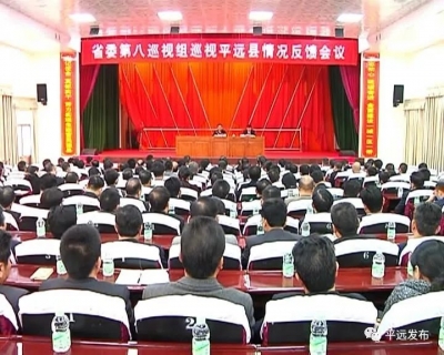 省委第八巡视组向平远县委反馈巡视情况