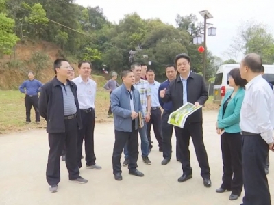 陈伟明到蕉岭百美村调研软弱涣散党组织整顿工作