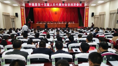 今天上午，平远县第十五届人民代表大会第四次会议开幕